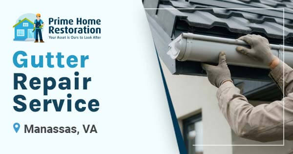 Professional gutter repair service in Arlington, VA