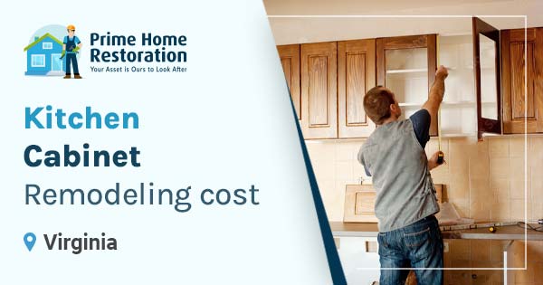 Kitchen cabinet remodeling cost in Virginia