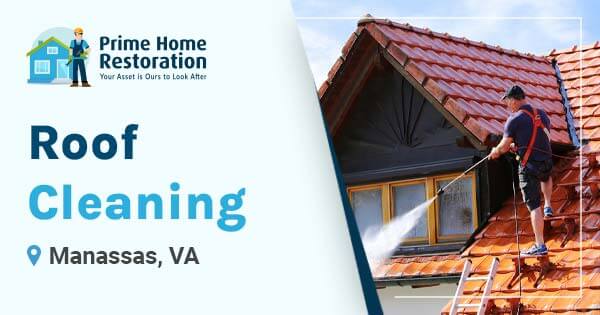 Roof cleaning in Manassas, VA