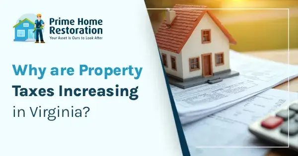 Why are property taxes increasing in Virginia?